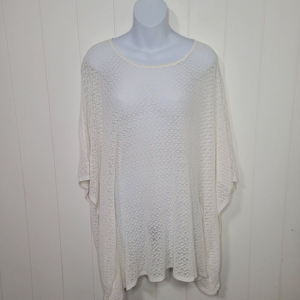 525 America Swim Cover Up Women's X/XS Ivory White Beach Vacation